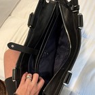 TUMI Black Leather Tote Bag for 15" Laptop with Padded Compartment — photo 4