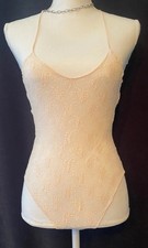 Vintage Union Made one size fits all One Piece Teddy Lingerie Nylon Lace