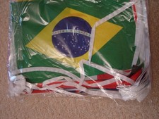 New in pack- Flags of the world banner- football world cup - 20x28cm  on string