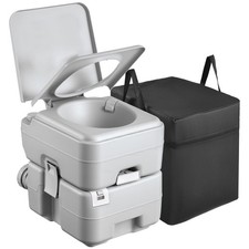 Portable Toilet 5.3gal Tank, 120 Flushes for Camping