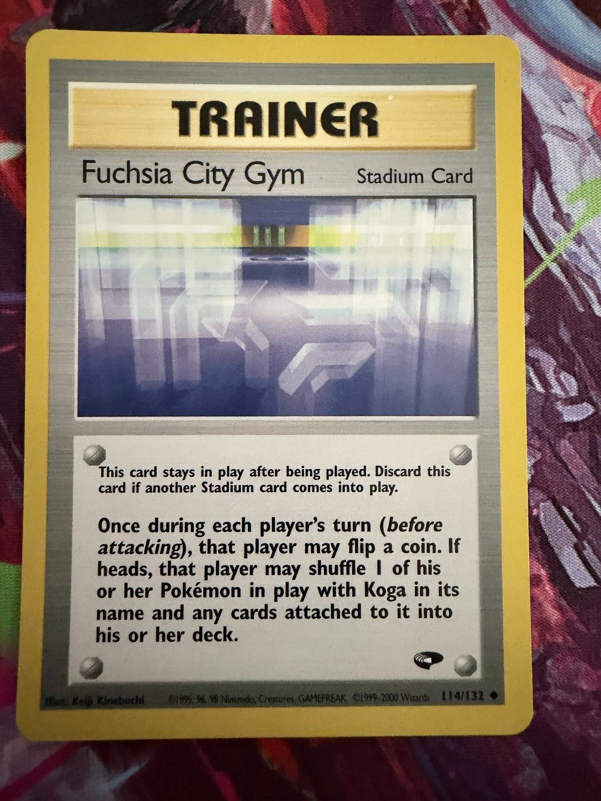 Fuchsia City Gym 114/132 Uncommon Gym Challenge Pokemon Unlimited LP