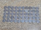 1943-D 1c BU Lincoln Head STEEL Cent Penny Roll of 50 Coins - Read DESC!