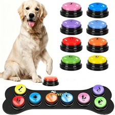 8 Dog Talking Buttons for Communication Set Voice Recording Pet Training Buzzers