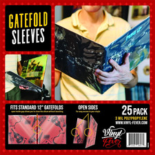 Gatefold Outer LP Sleeves for 12 Inch Vinyl Record Storage 3 Mil Thick Poly Cl