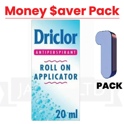 DRICLOR ROLL ON APPLICATOR ANTITRANSPIRANT 20ml