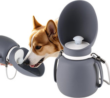 NAMSAN Hunde Trinkflasche 800ML Hunde Wasserflasche Für Unterwegs Faltbare Hunde