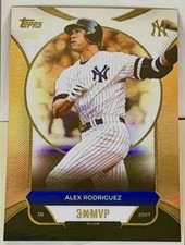 2025 Alex Rodriguez Topps Welcome to the Club 3xMVP 10/25 Yankee#12 Orange Foil