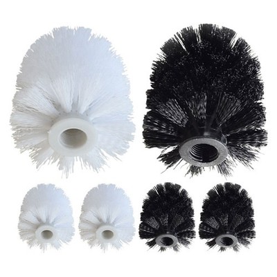 6Pcs Reusable Plastic Toilet Brush Replacement Heads Bathroom Cleaning Tool Set