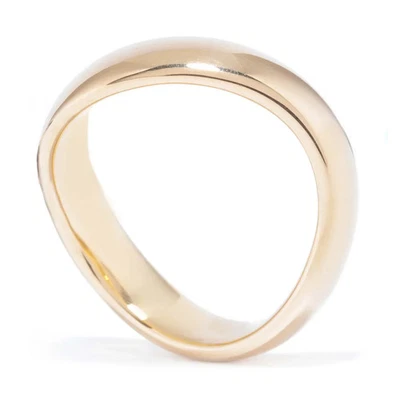 Wellenring aus 750er Gold 18K Gr. 52 Gewicht 7,21g poliert besonderes Geschenk - Bild 1 von 4