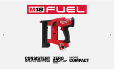 Milwaukee 2749-20 M18 FUEL 18V 18-Gauge 1/4" Narrow Crown Stapler - Bare Tool