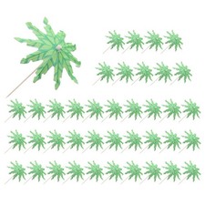 Green Coconut Tree Toothpicks Umbrellas Toothpicks Handmade Cocktail5881