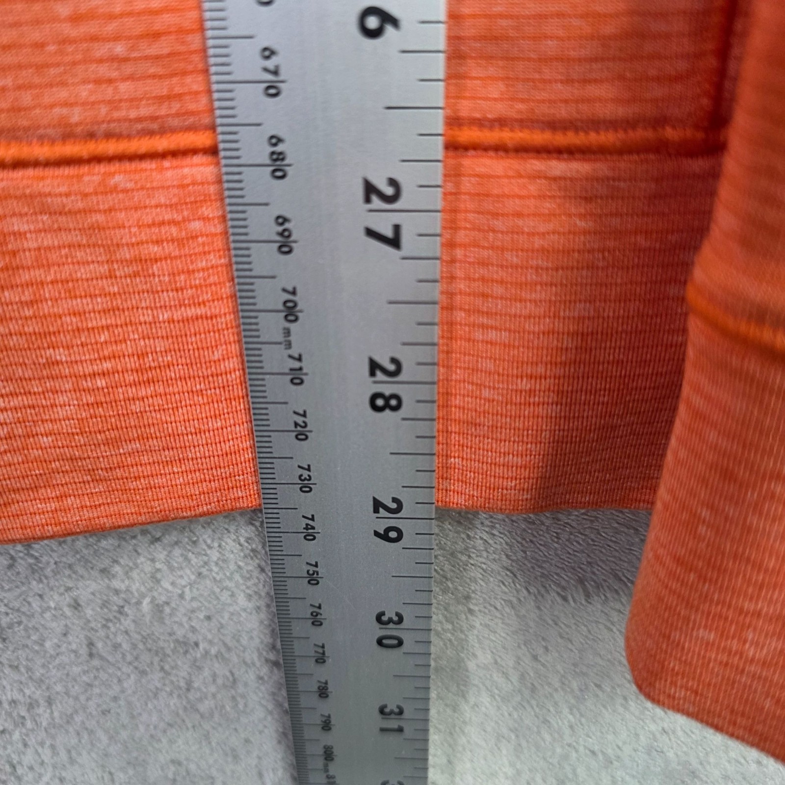 Mens Cutter & Buck Orange Pullover 1/4 Zip Shirt Embroidered Cowboy Size XL