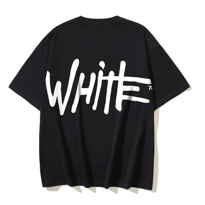 Off White T-Shirt Black / White S-M-L-XL