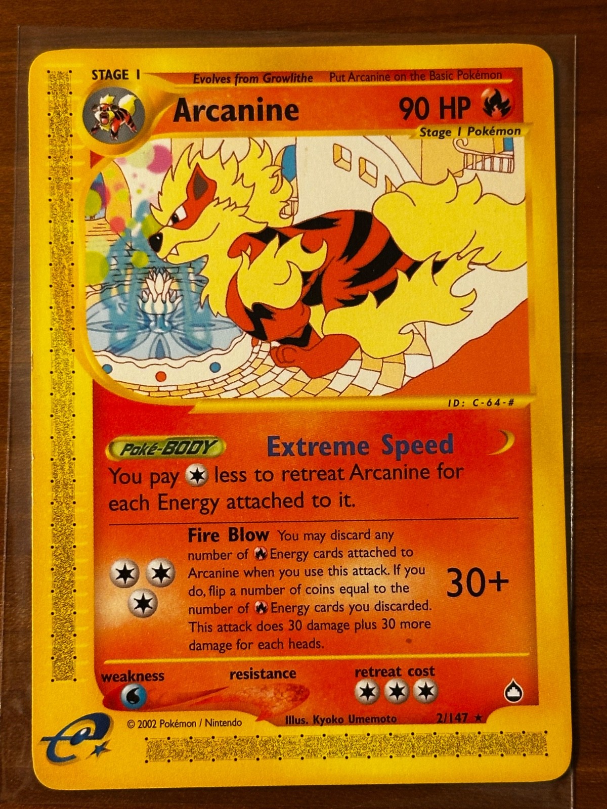 Arcanine 002/147 Aquapolis Regular