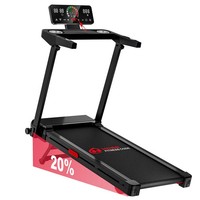 Treadmills for Home with 20% Auto Incline, 14KM/H Foldable Treadmill with Handle