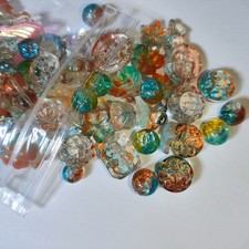 100g Glass beads lot jewelry making mix variety bead supplies Read Description