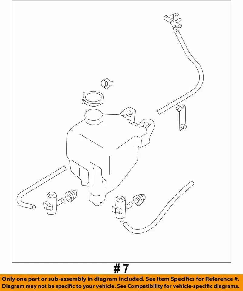 2000-2004 Subaru Outback WAGON limpador de para-brisa fluido reservatório lavadora fluido fabricante de equipamento original - Imagem 4 de 4