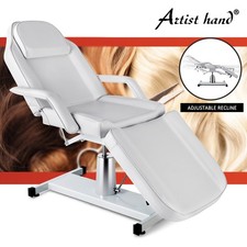 White Hydraulic Tattoo Massage Table Recline Facial Bed SalonSpaBeauty Equipment