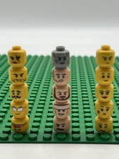 Lego Head Lot of 15 Mixed Themes Lego Minifigure Parts Lego Heads Used LOT 3