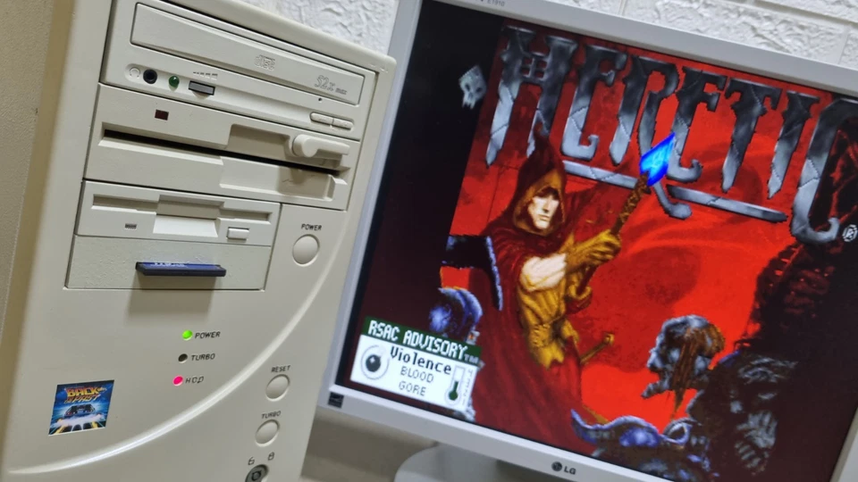 Pentium 200mhz + CF Karte PC AT Computer Vintage Retro MS-Dos 6.22 Windows 3.11 - Bild 2 von 4