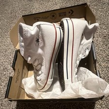 Converse Chuck Taylor All Star White High Top Canvas Unisex Kids 10 7J253C