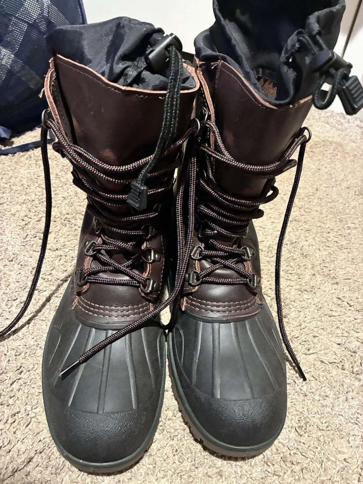NEW L.L. Bean Men’s Cold Weather Insulated Leather Boots Size 9