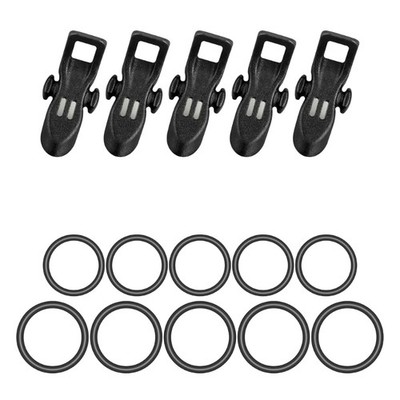 Multiple Size Rubber Rings Fishing Hook Holder with Secure Attachments