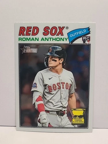 2026 Topps Baseball Heritage Chrome Roman Anthony Rookie Card#86 Boston Red Sox