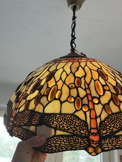 Tiffany Stil Hängelampe mit Libellen Design