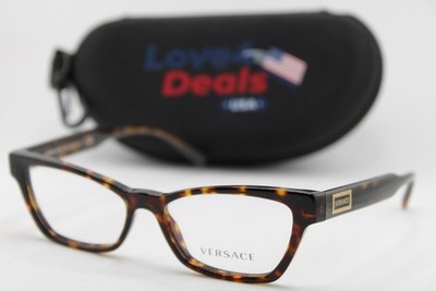 NEW VERSACE MOD. 3275 108 HAVANA BROWN AUTHENTIC EYEGLASSES 51-15