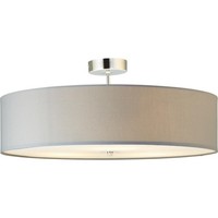 Brilliant Deckenleuchte Andria 60W Metall/Textil Chrom/Grau 60Cm
