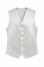 Mens Waistcoat Wedding Vest Formal Waist Coat Waiters Single Breasted Evening