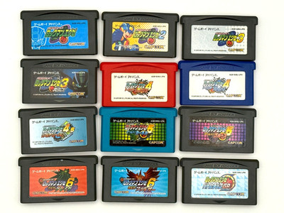 Lot 12 GBA Mega Man Battle Network Exe 1-6 4.5 Rockman Exe games Japan Tested