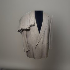 Men's V2 by Versace Double Breated Tan Suit Italian 52R/US42R