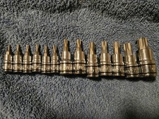 Matco Tools 13pc Torx Bit Socket Set 1/4 3/8 1/2 Drive Chrome S2 Steel