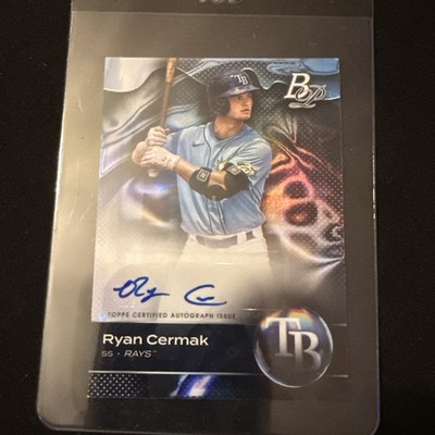 2023 Bowman Platinum Ryan Cermak Top Prospects Auto #TOP-74 Rays