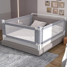 3-Piece King Size Bed Rail for Toddlers - Adjustable Baby Bed Rail Guard Safety