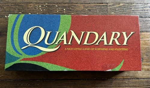 Quandary Board Game 1994 Milton Bradley Vintage Strategy Game – Complete Set