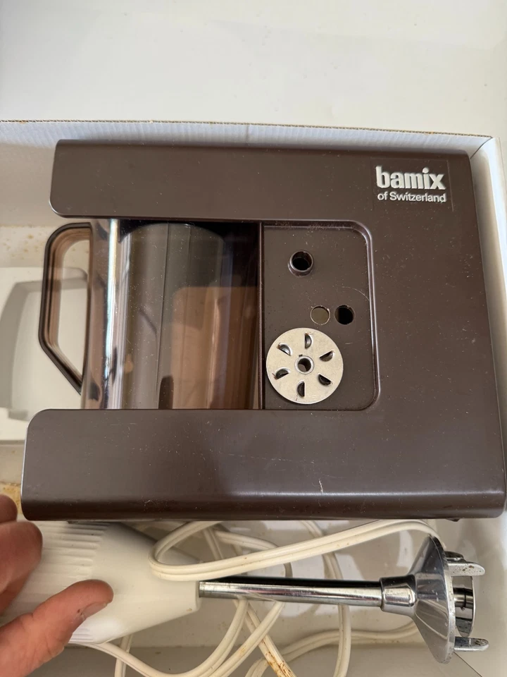 Juego de licuadora de inmersión vintage Bamix of Switzerland - Caja original - Mezcladora de palitos Foto 3 de 4