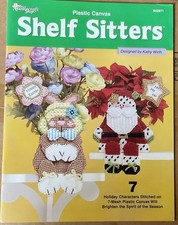 Needlecraft Shop Plastic Canvas Holiday Shelf Sitters Pattern Book - Average