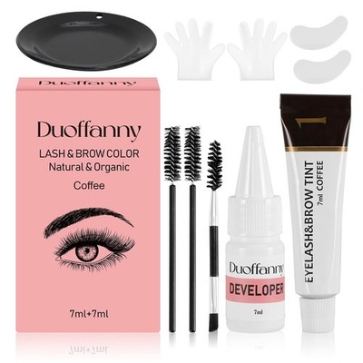 2-In-1 Eyelash & Eyebrow Color Kit, Professional Lash and Brow Color Kit DIY Hai