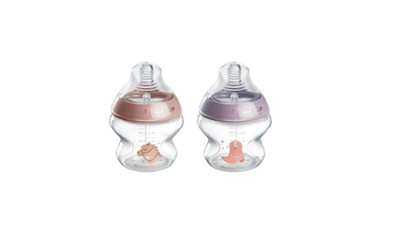 Tommee Tippee Natural Start Newborn Baby Bottles, 5 oz with Slow Flow Breast-Lik