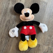 Disney Store Mickey Mouse Plush Stuffed Animal Classic Red Shorts 14 Inch