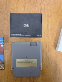 Genghis Khan (Nintendo Entertainment System, 1990) Nes Complete In Box Cib Nice 