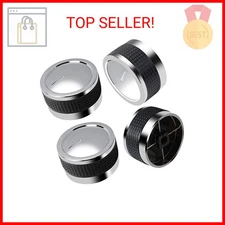 Gas Grill Knobs, Grill Control Knob Replacement Chrome Plated Plastic with Nonsl