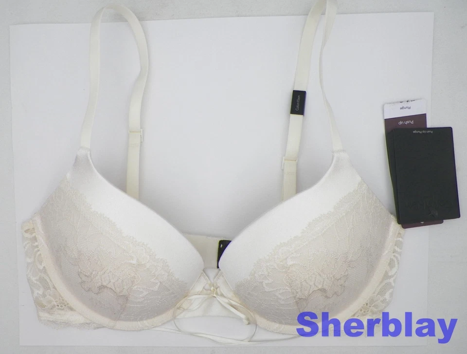 Sujetador push up nupcial para mujer Calvin Klein QF7162 talla 34C Foto 2 de 4