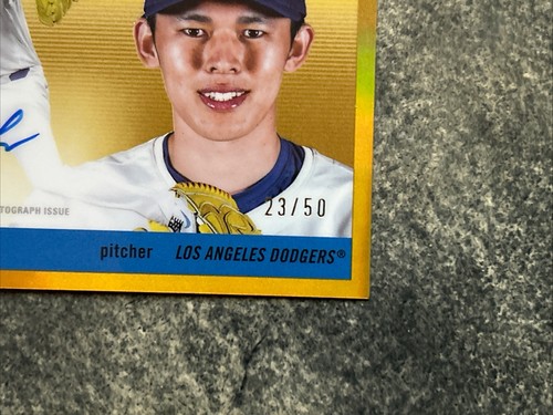 Roki Sasaki True Gold Refractor Auto /50 2025 Topps Chrome Platinum #CPA-RS RC - Bild 4 von 10
