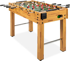 Foosball Table for Kids and Adults, Game Room Soccer Game Table W/ 2 Balls, 2 Cu