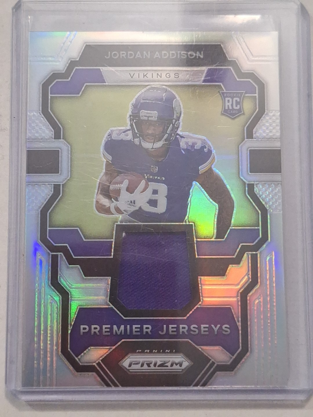 2023 Panini Prizm - Premier Jerseys Jordan Addison #PJ-JA (MEM, RC)