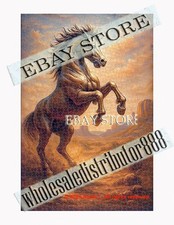 1000 piece jigsaw puzzle Western horse sunset western wildlife